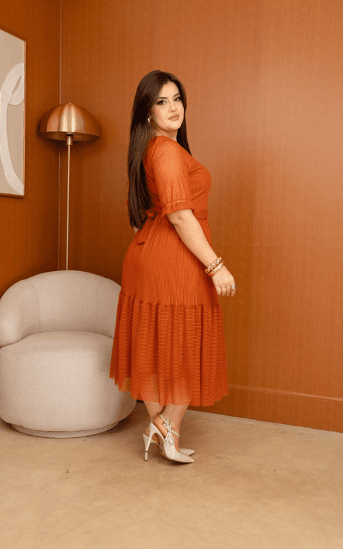 Vestido Marília Terracota - Imagem 2